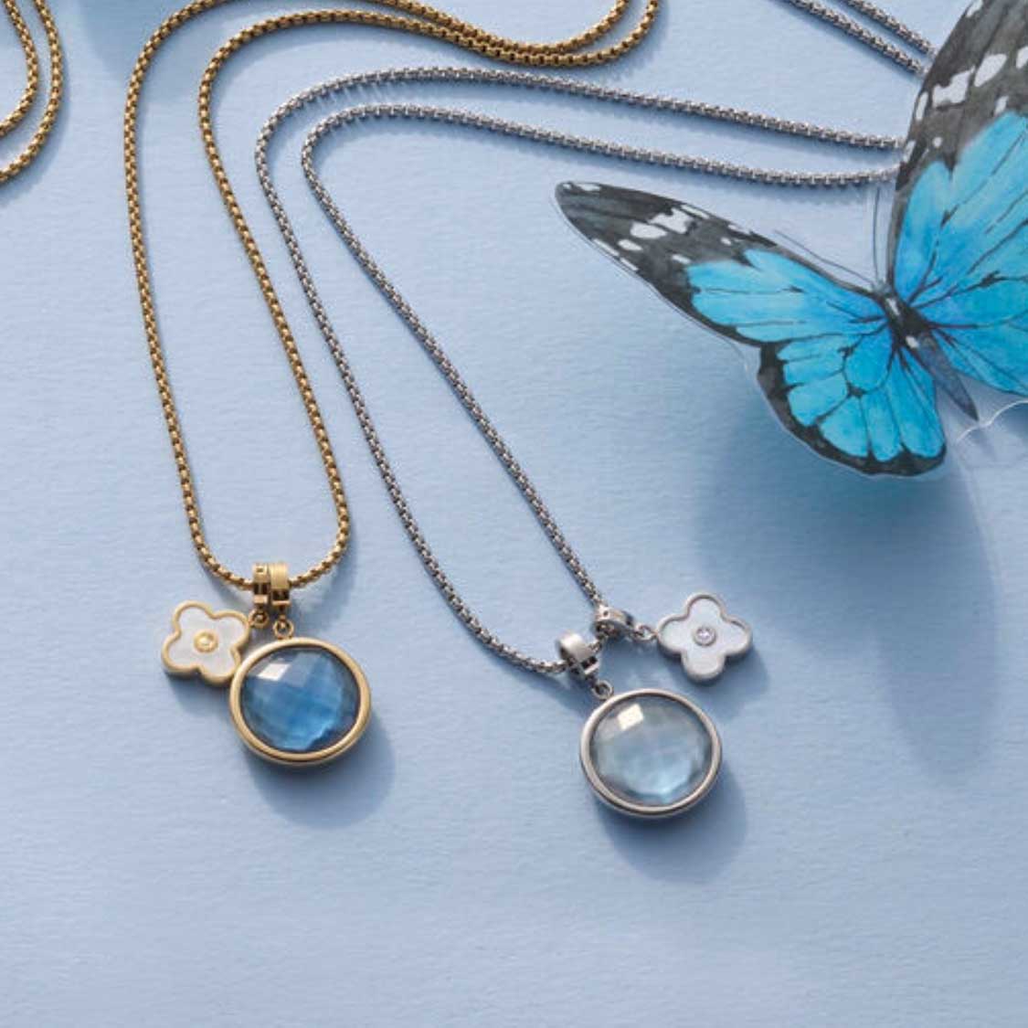 leonardo-minka-pendentif-clip-mix-dor-bleu-pierre image 6