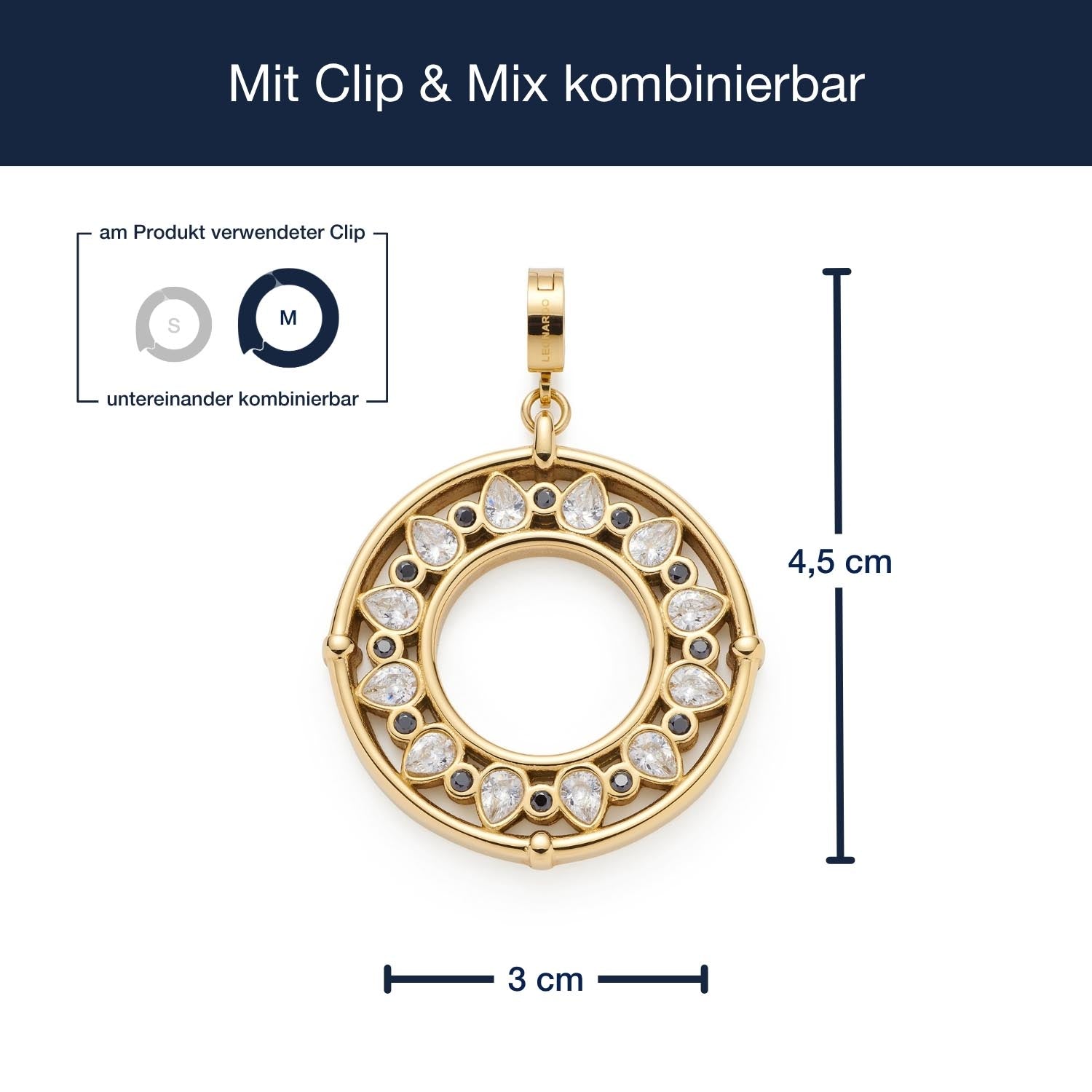leonardo-tamara-pendentif-clip-mix-dor-zirconia image 4