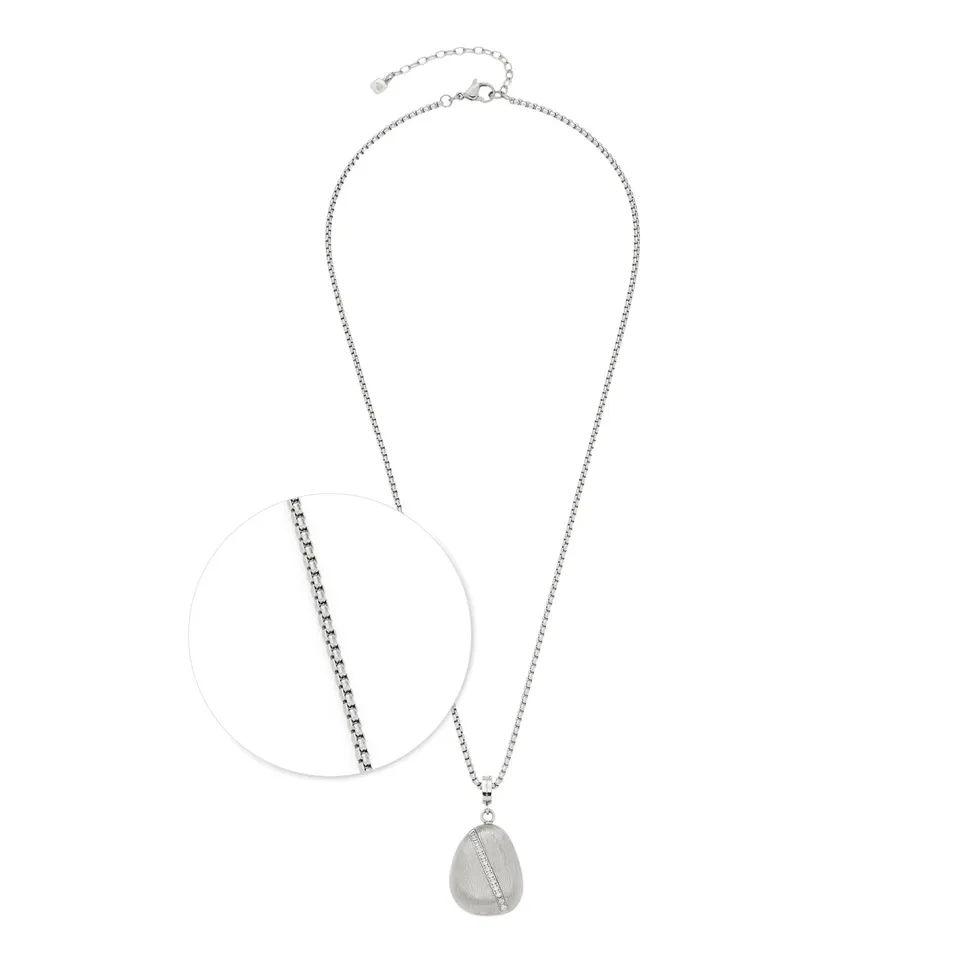 leonardo-ciottolo-collier-acier-inoxydable-50-cm-argent image 1
