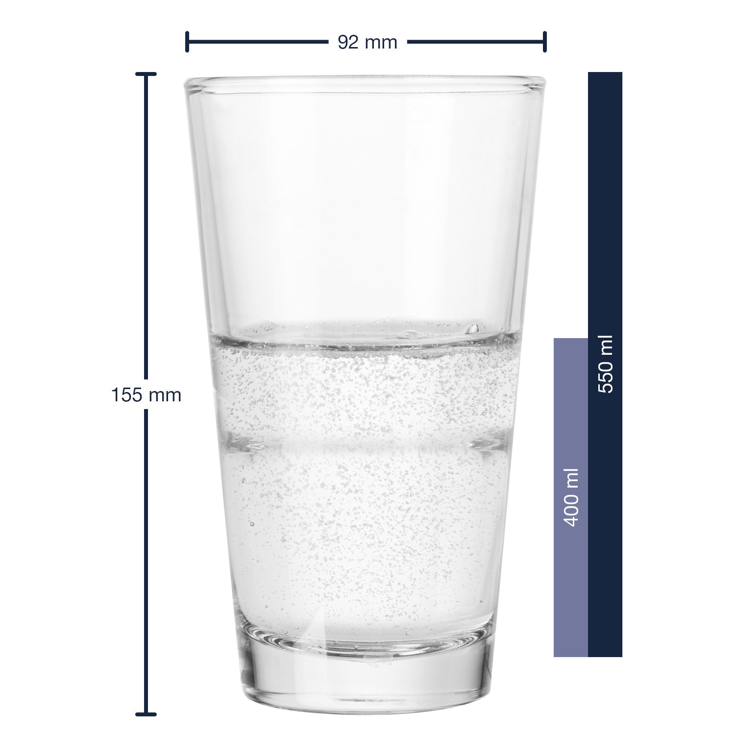 leonardo-event-550-ml-verre-eau-lot-4-empilable image 2