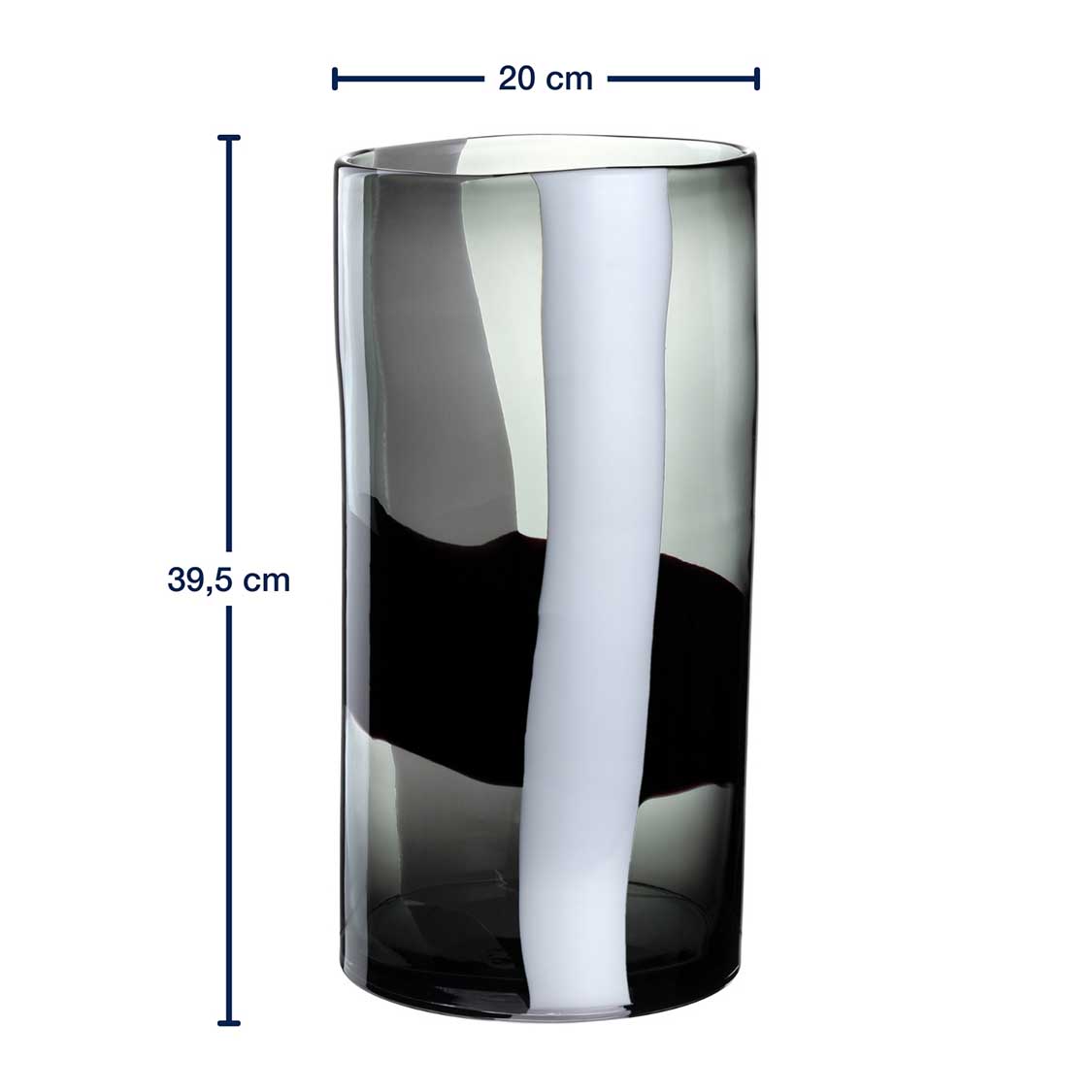 leonardo-banda-nera-vase-40-cm-noir image 3