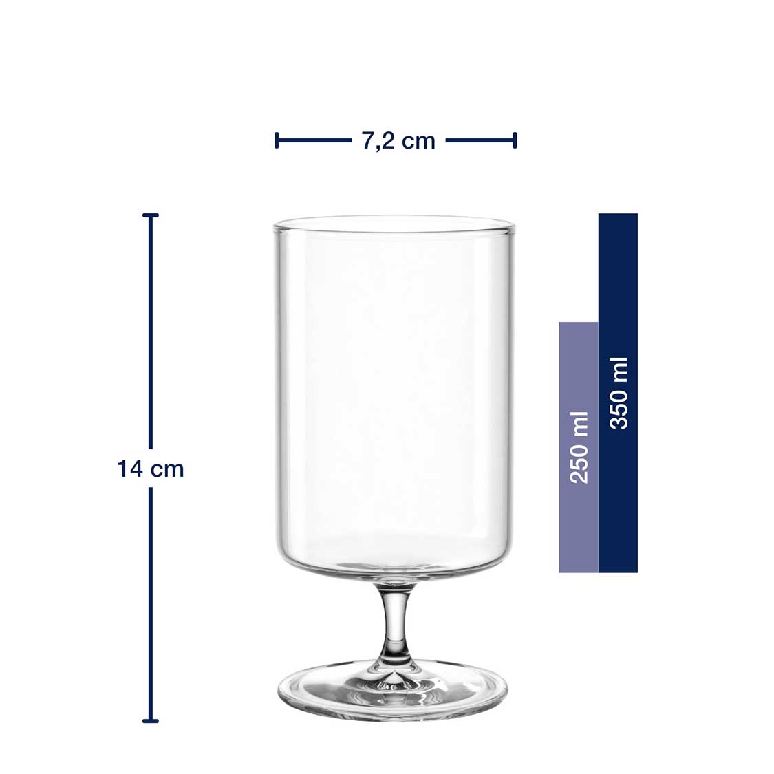 leonardo-basso-verre-pied-350-ml-lot-2 image 3