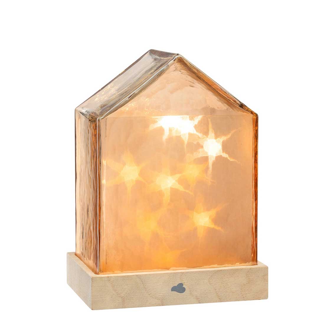 leonardo-magico-maison-lumineuse-led-ambre-18-cm image 1