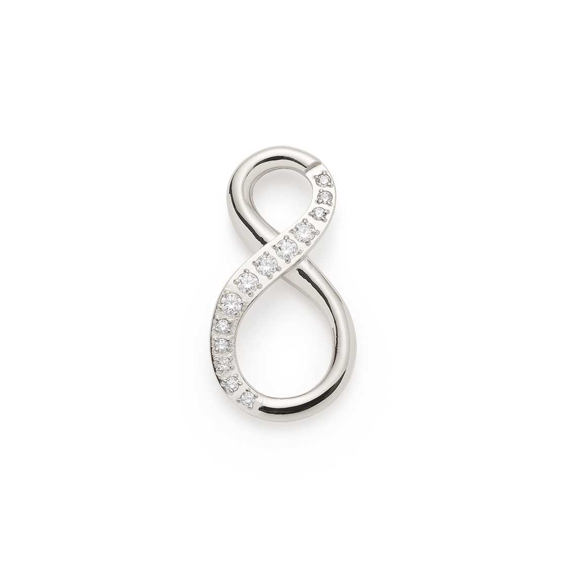 leonardo-senta-anneau-clip-argent-zirconia image 1