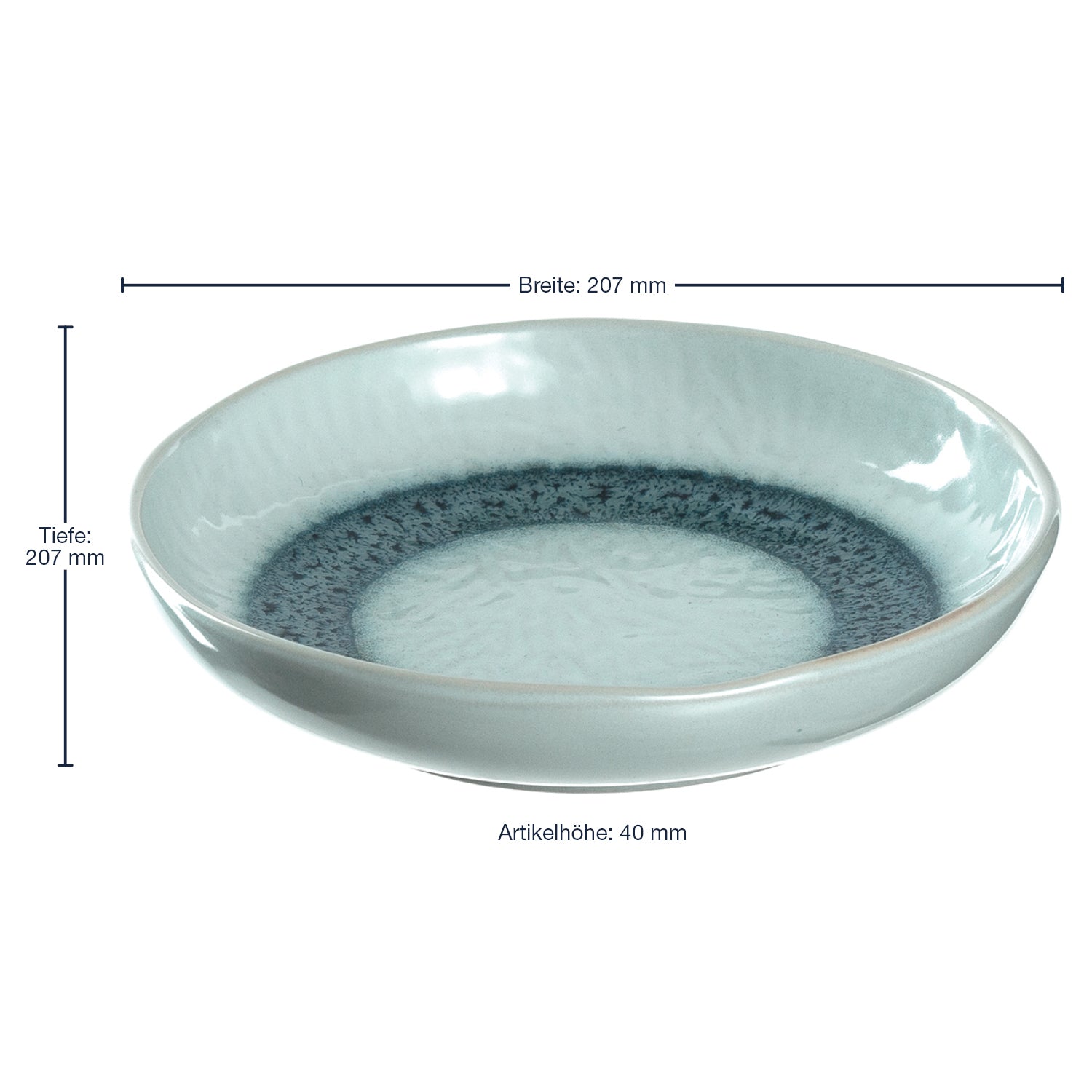 leonardo-matera-assiette-creuse-bleue-21-cm-lot-de-6 image 2