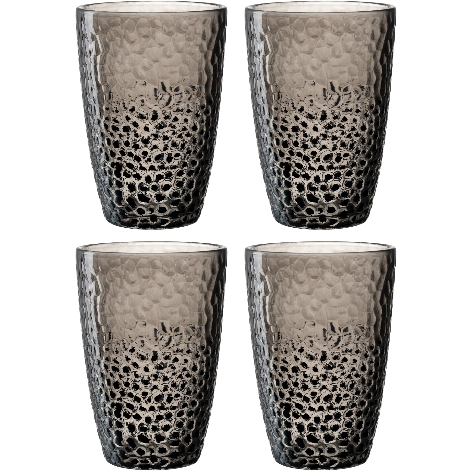 leonardo-matera-verre-340-ml-anthracite-lot-de-4 image 1
