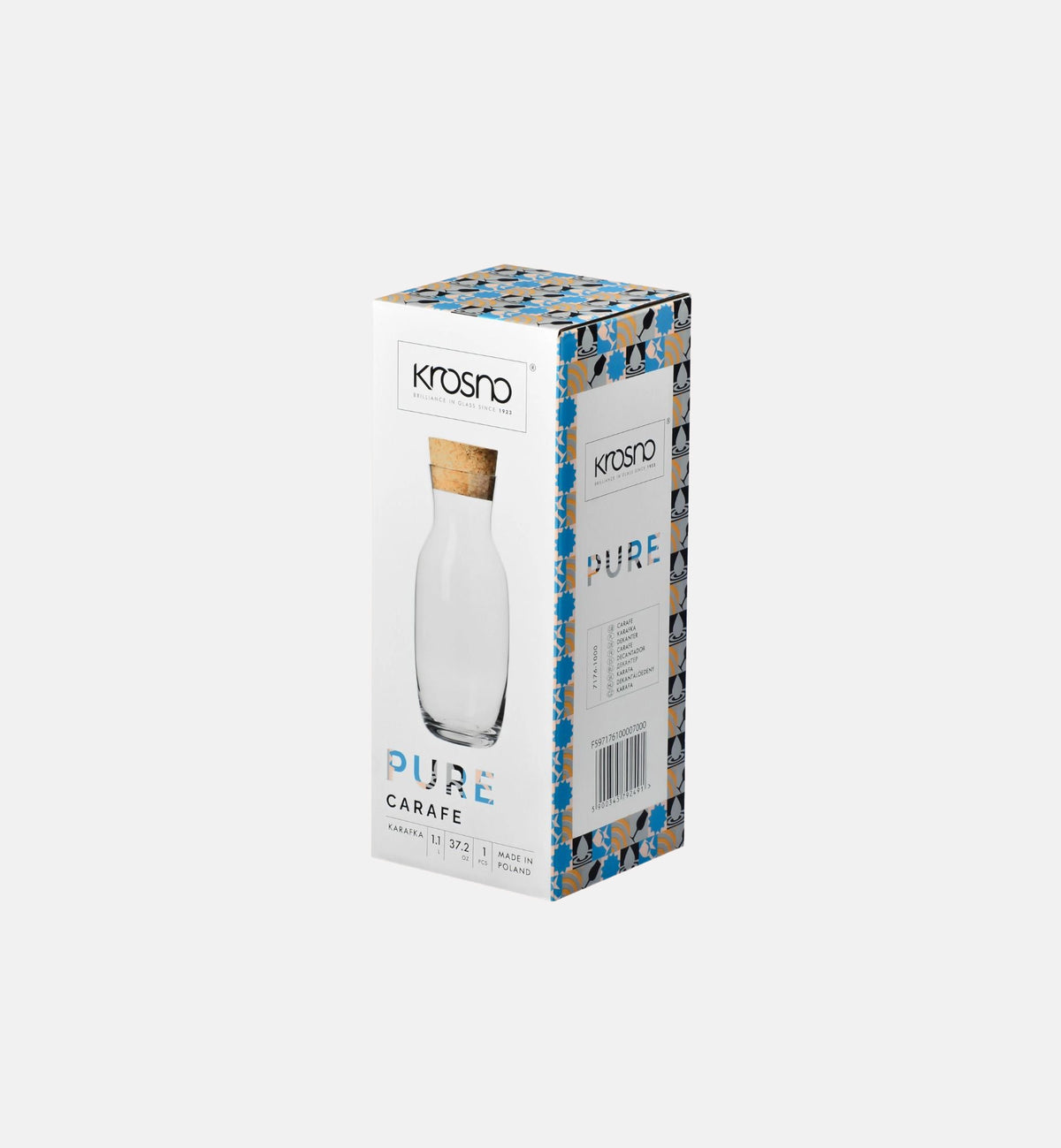 krosno-pure-carafe-eau-1100-ml-bouchon-naturel image 3