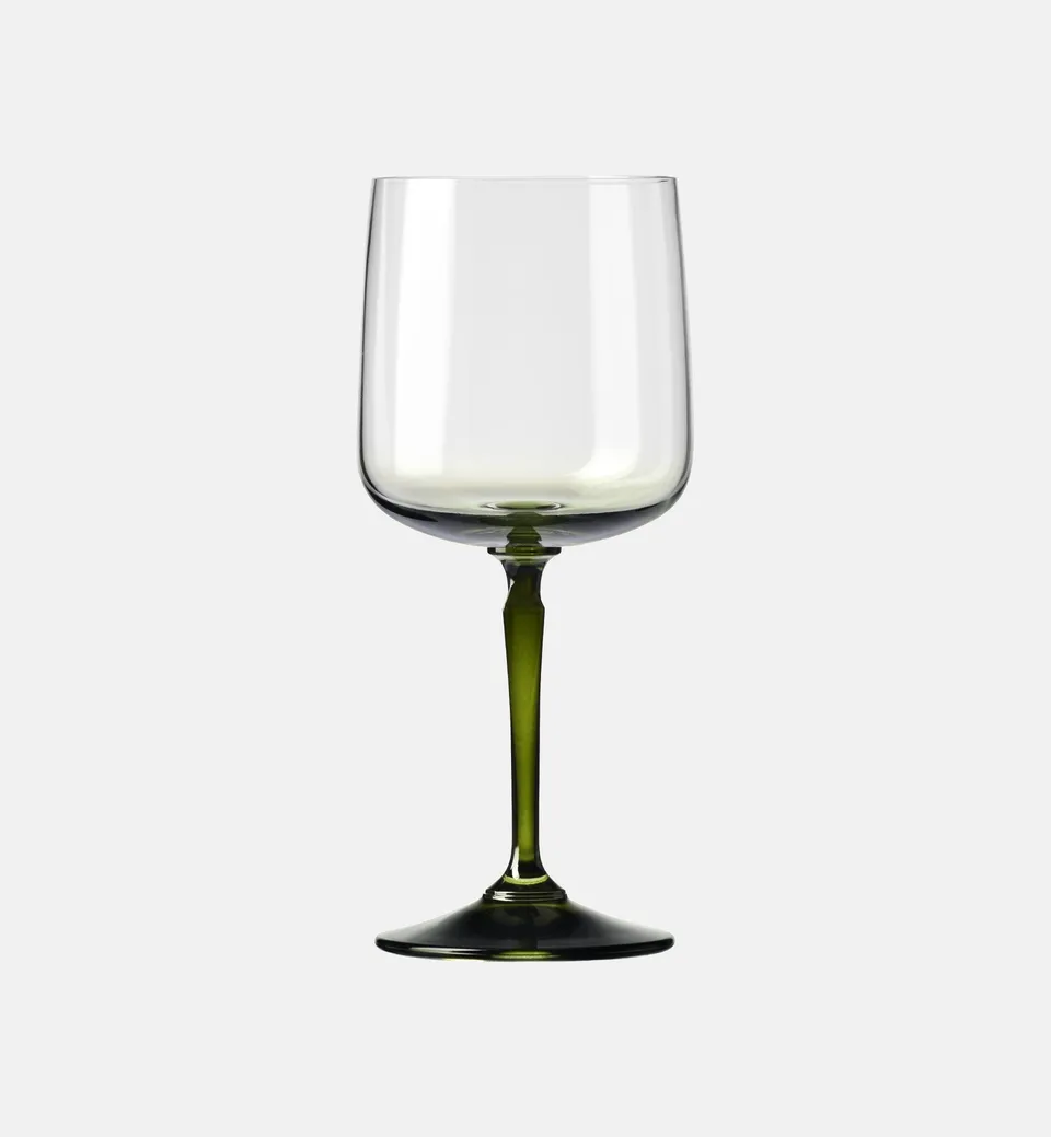 krosno-celebration-moments-verre-vin-360-ml-pied-vert-cristal image 1