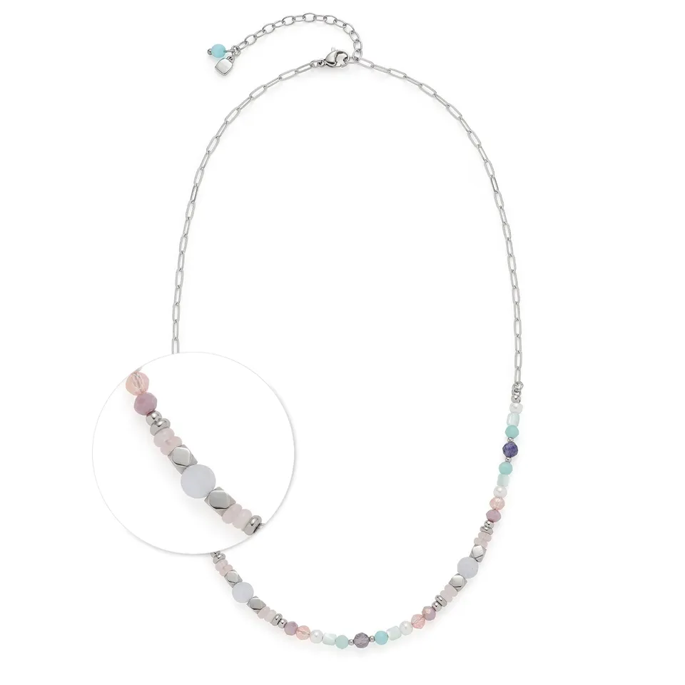 leonardo-randy-collier-45-cm-perles-pastel-mailles image 1