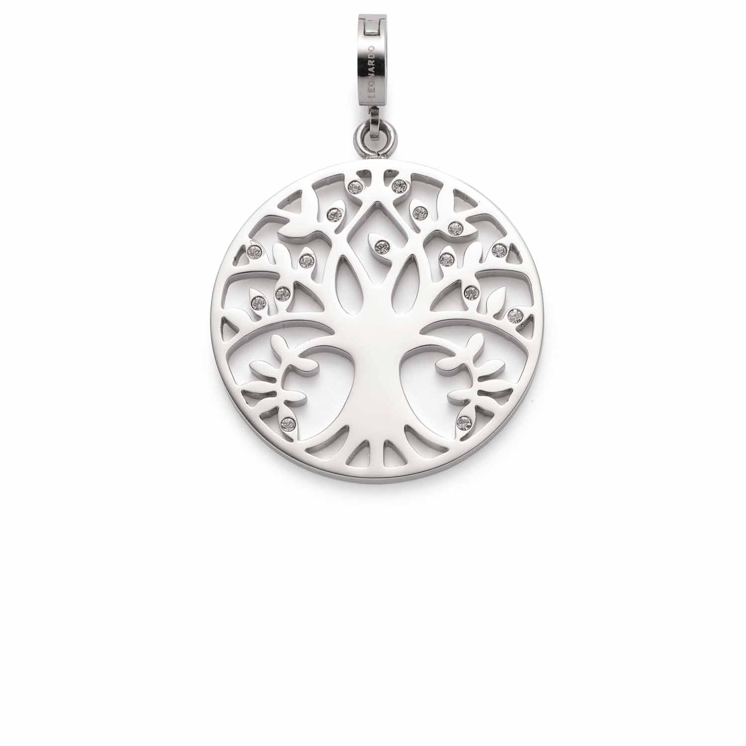 leonardo-amita-clip-mix-pendentif-arbre-de-vie-acier image 1