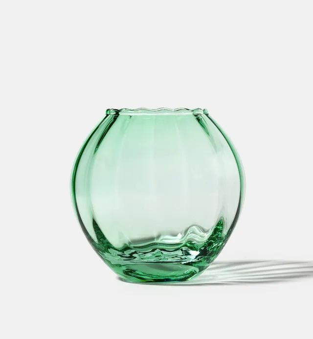 krosno-gemstone-bougeoir-verre-meraude-11-4-cm-cristal image 1