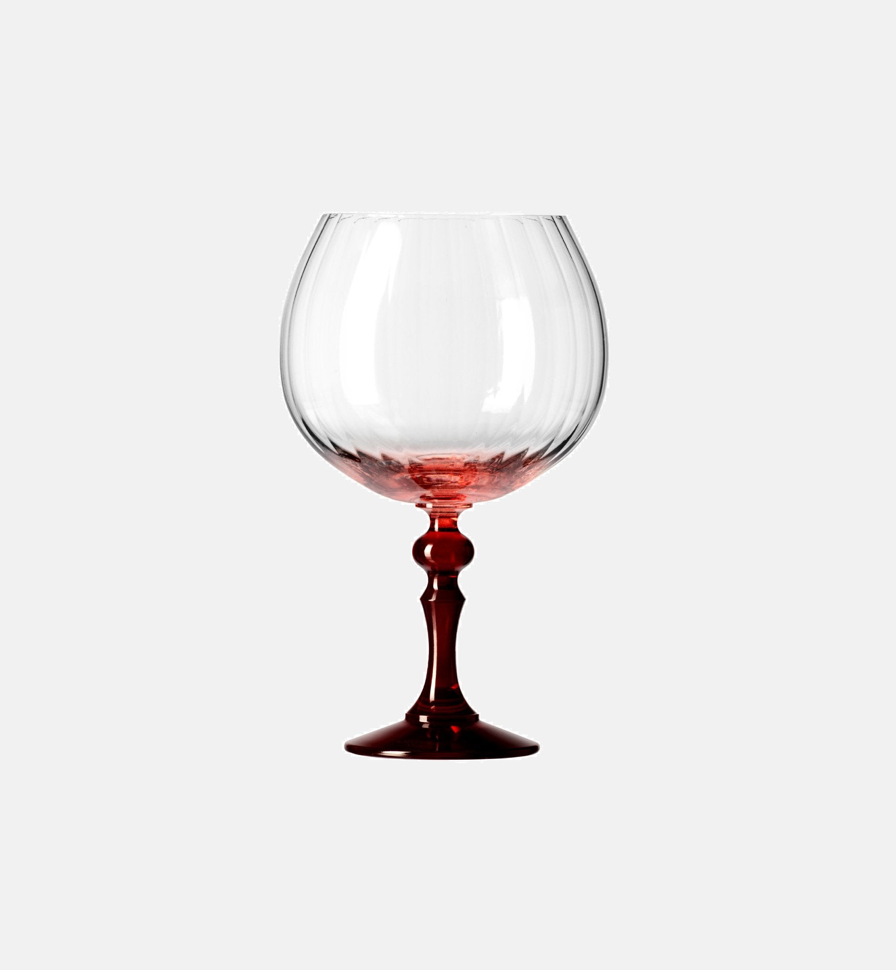 krosno-bubble-verre-gin-660-ml-pied-rouge-stri image 1