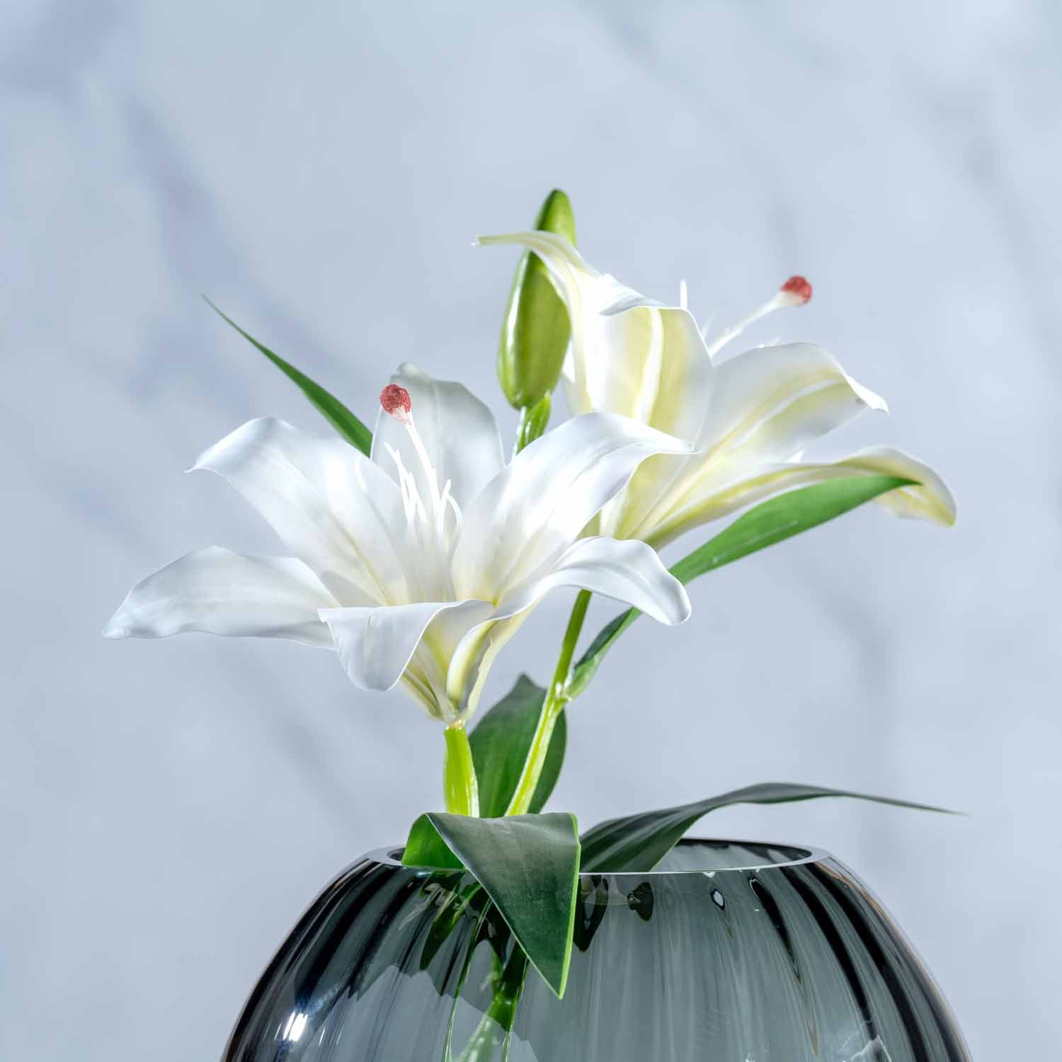 leonardo-fiore-lys-fleur-artificielle-blanc-38-cm image 3