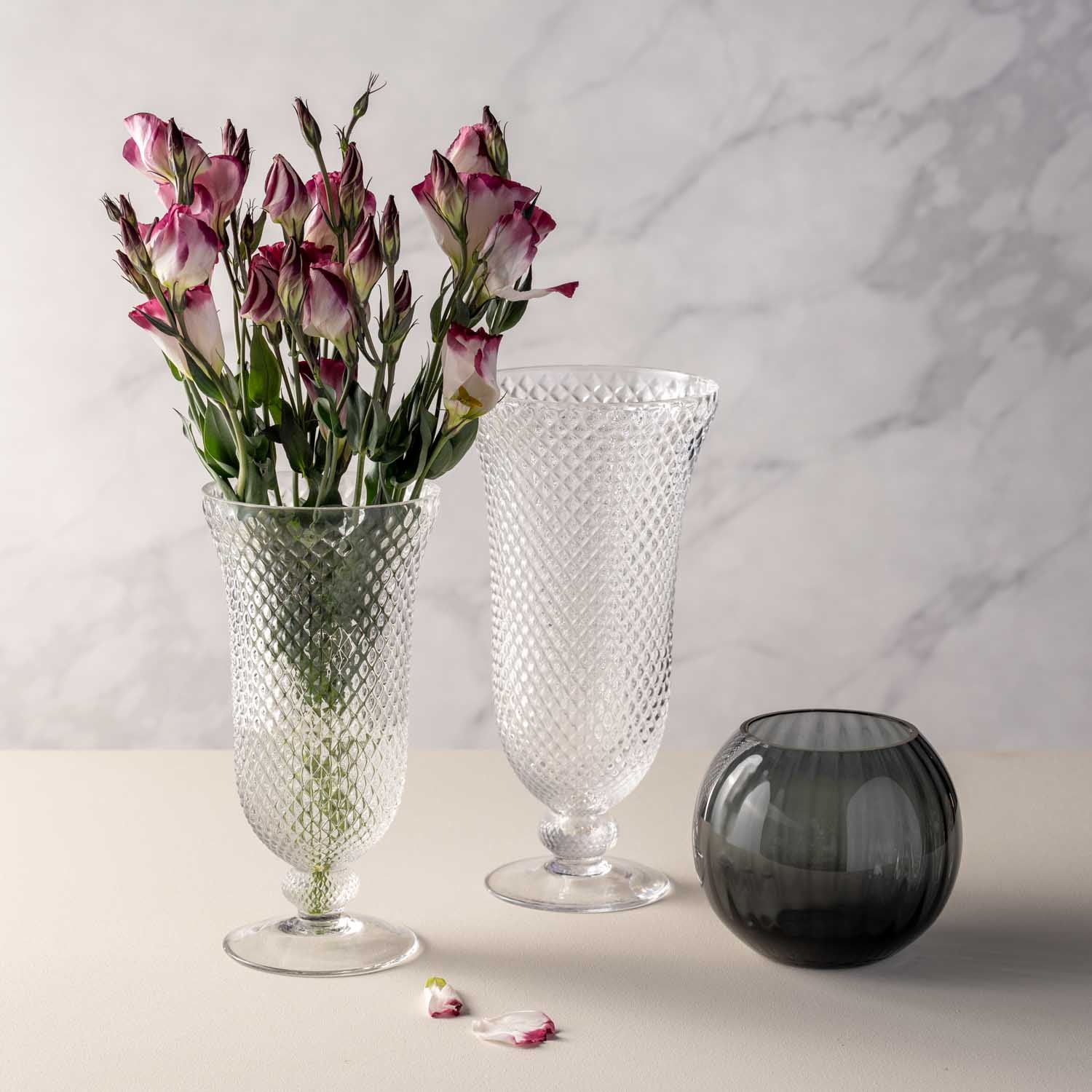 leonardo-poesia-vase-boule-verre-gris-13-cm image 4