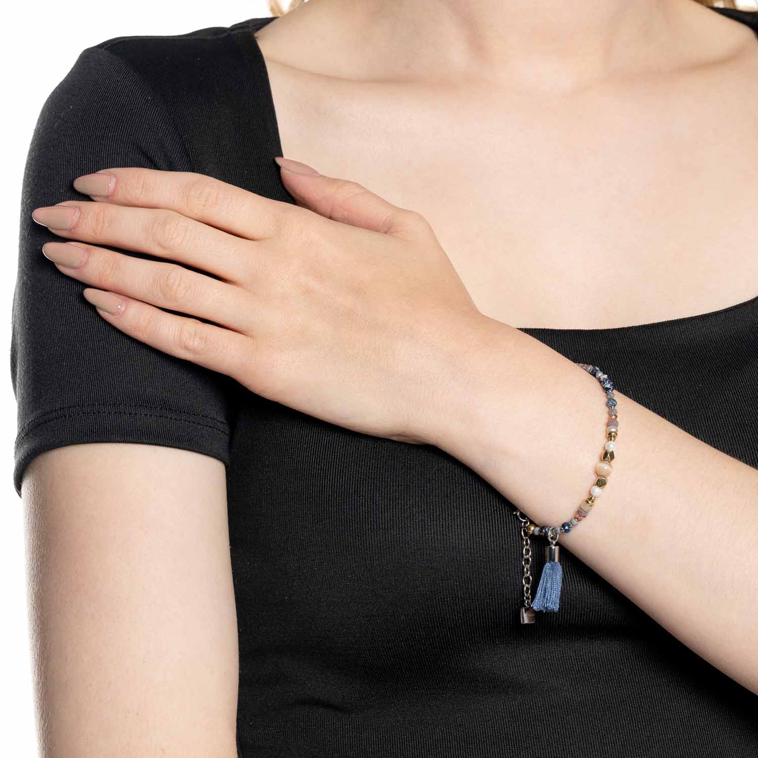 leonardo-babsi-bracelet-bleu-dor-r-glable image 2