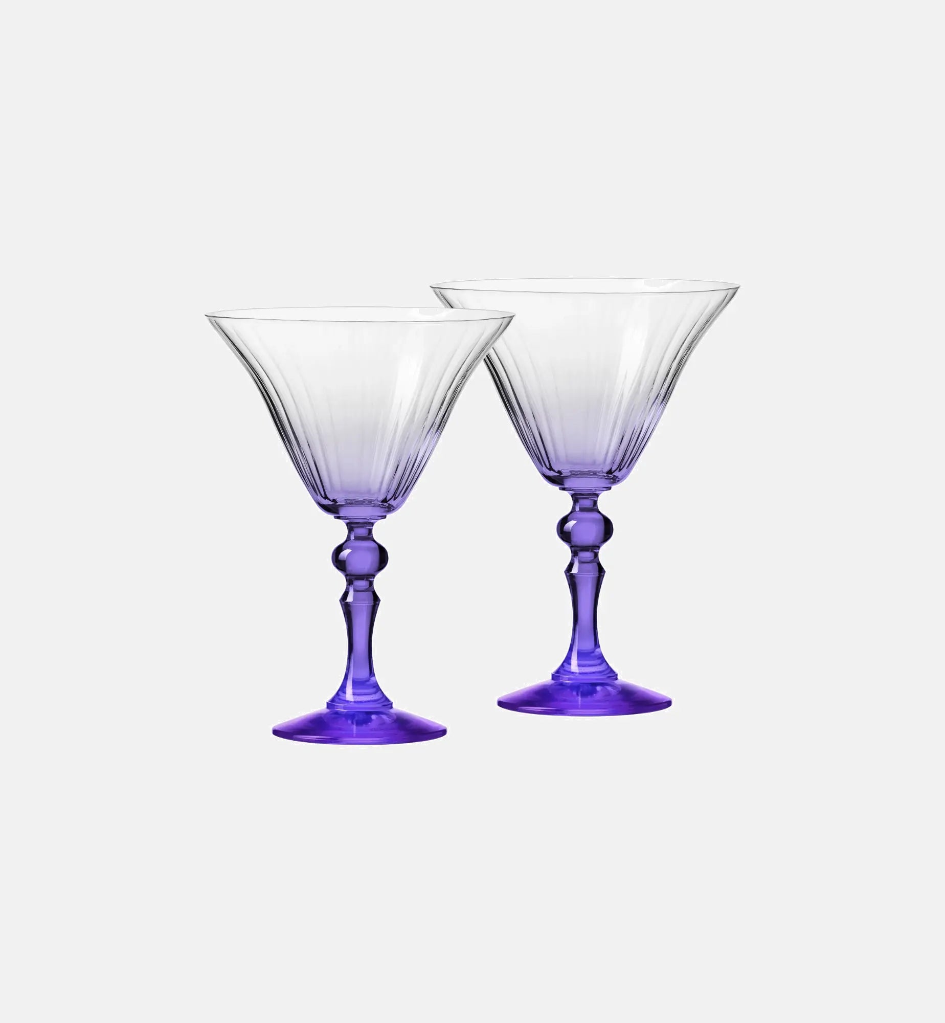 krosno-bubble-verre-martini-170-ml-pied-violet-ombr image 2