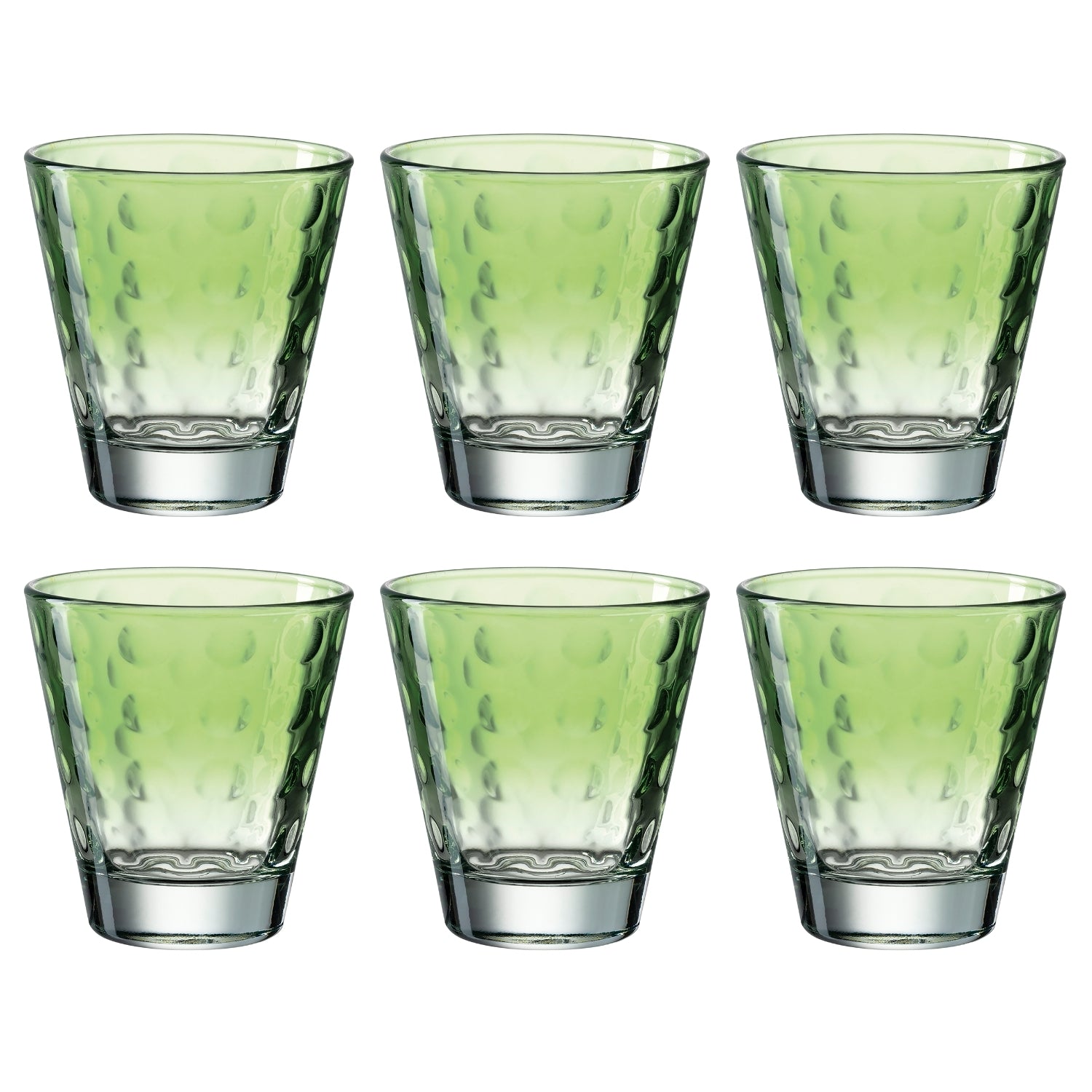 leonardo-optic-verre-eau-215-ml-vert-clair-lot-de-6 image 1