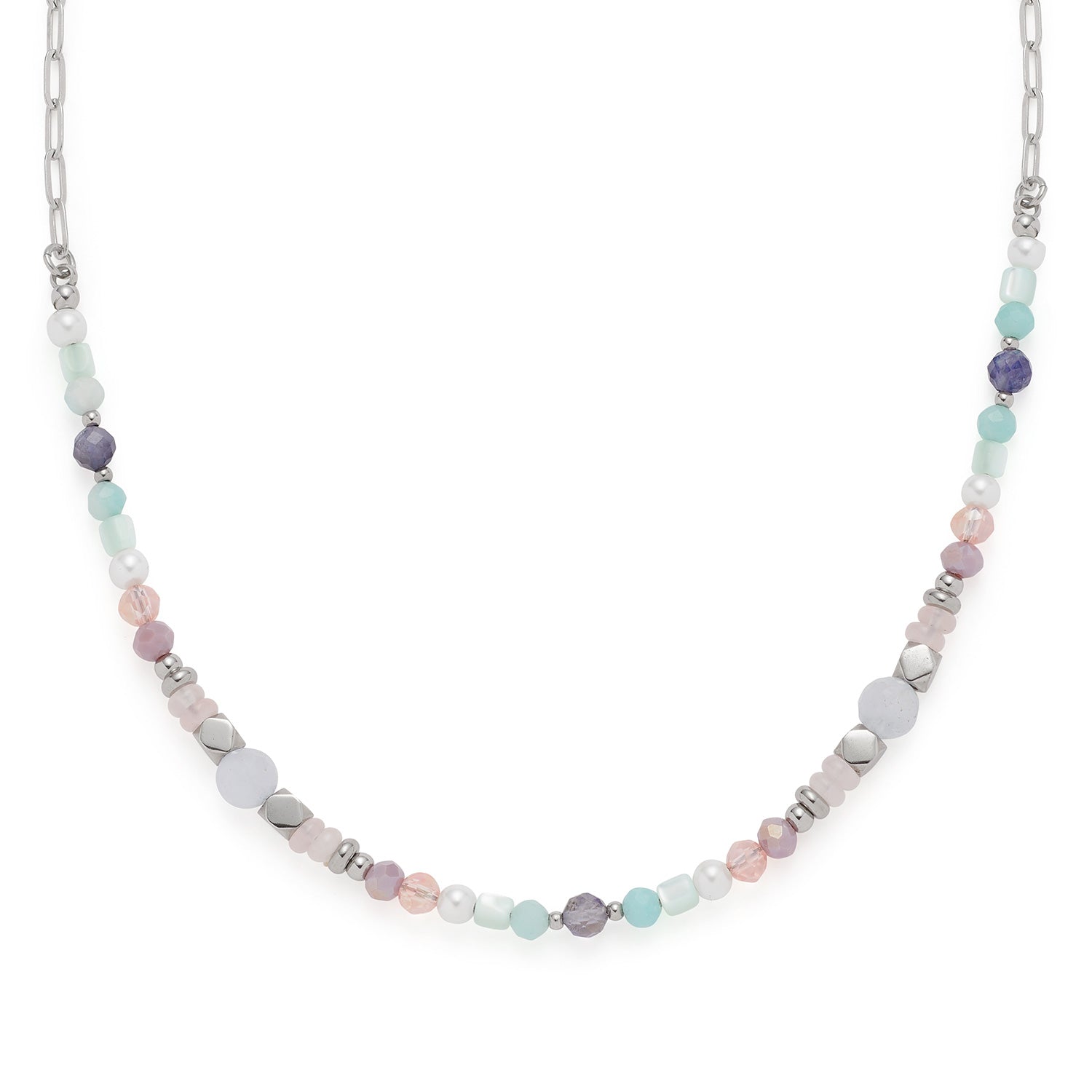 leonardo-randy-collier-45-cm-perles-pastel-mailles image 2