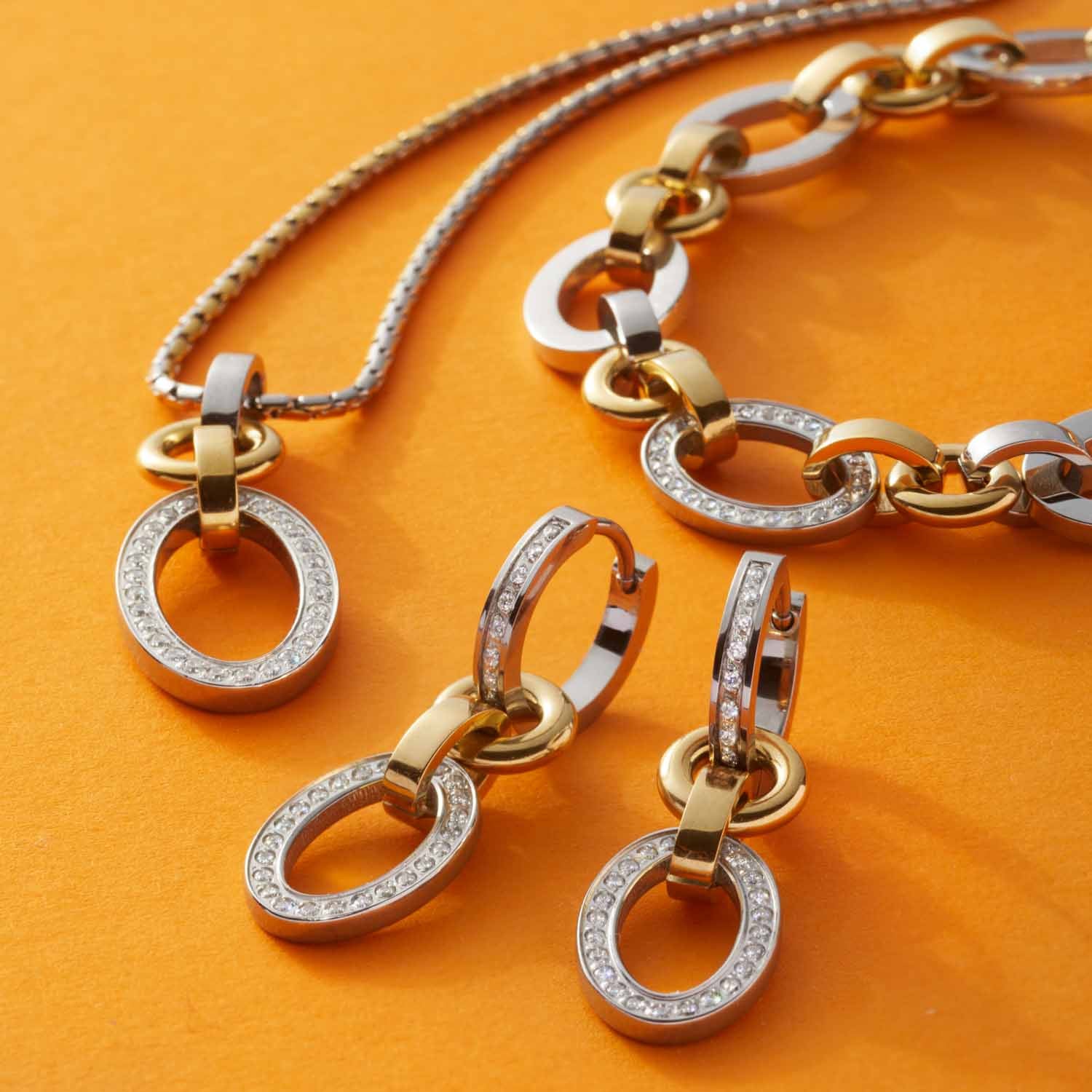 leonardo-lena-bracelet-acier-bicolore-femme image 3