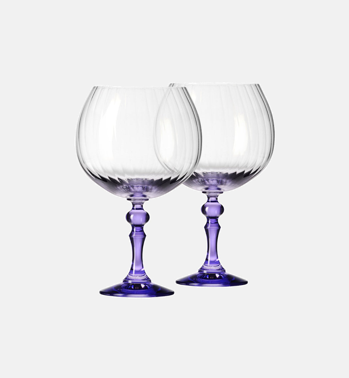 krosno-bubble-verres-gin-660-ml-tige-violette image 2