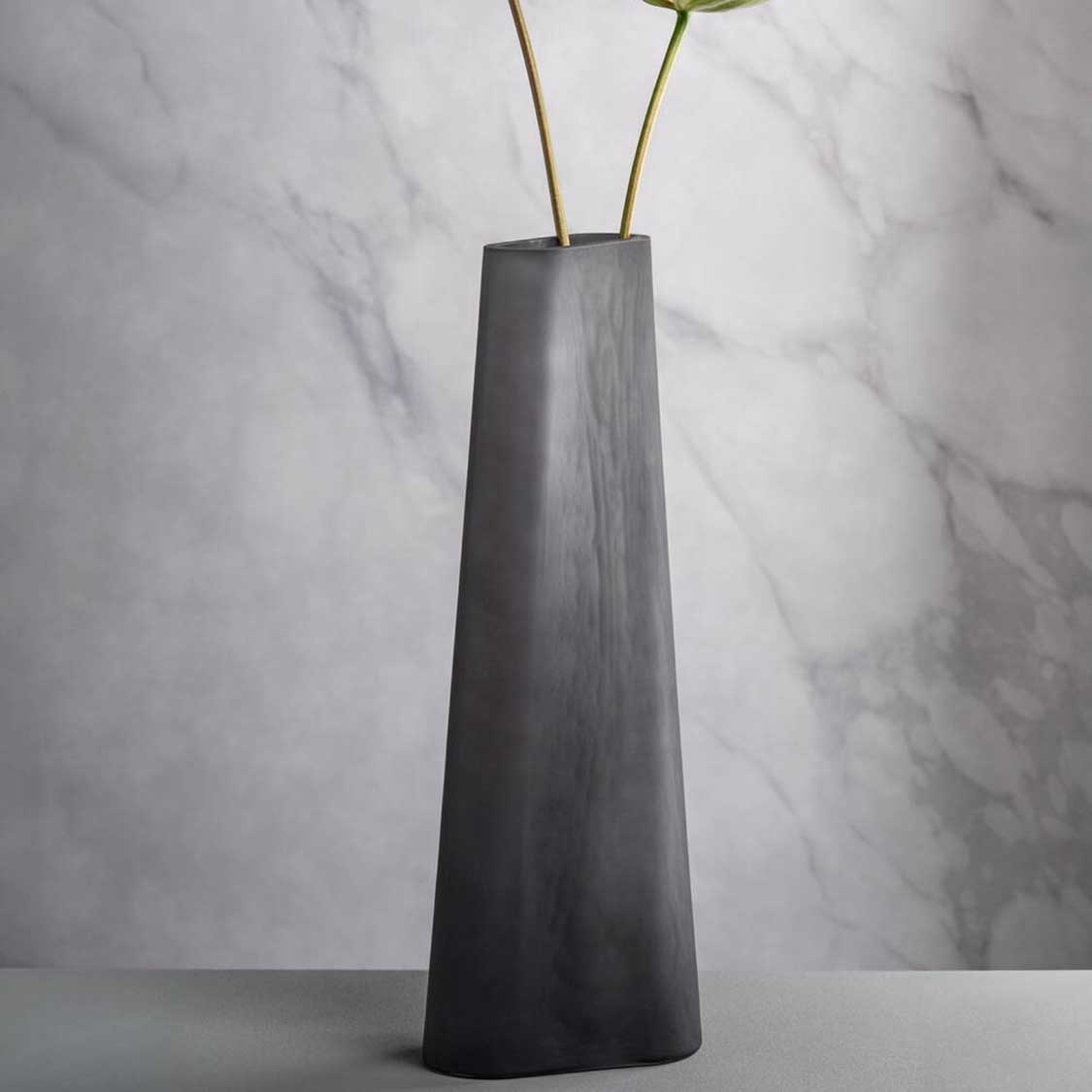 leonardo-turno-vase-42-cm-gris-satin-mat image 2