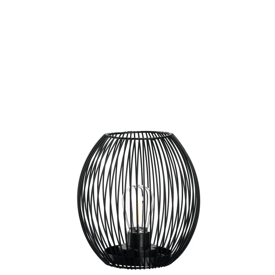 leonardo-casolare-lanterne-led-verre-noire-18-cm image 1