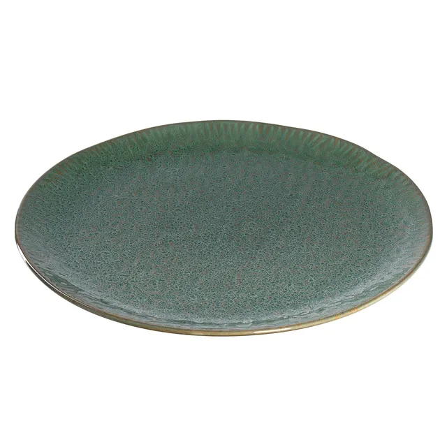 leonardo-matera-assiette-c-ramique-32-cm-verte image 1