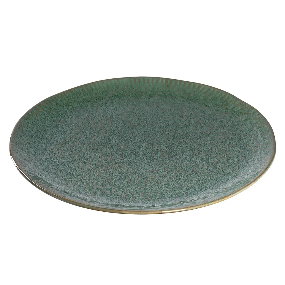 leonardo-matera-assiette-c-ramique-32-cm-verte image 1