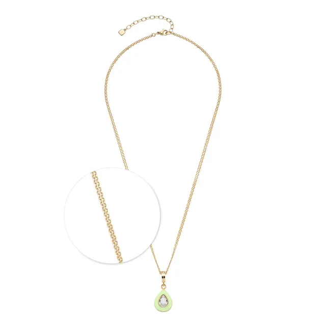 leonardo-gigi-collier-vert-45-cm-cristal-goutte image 1