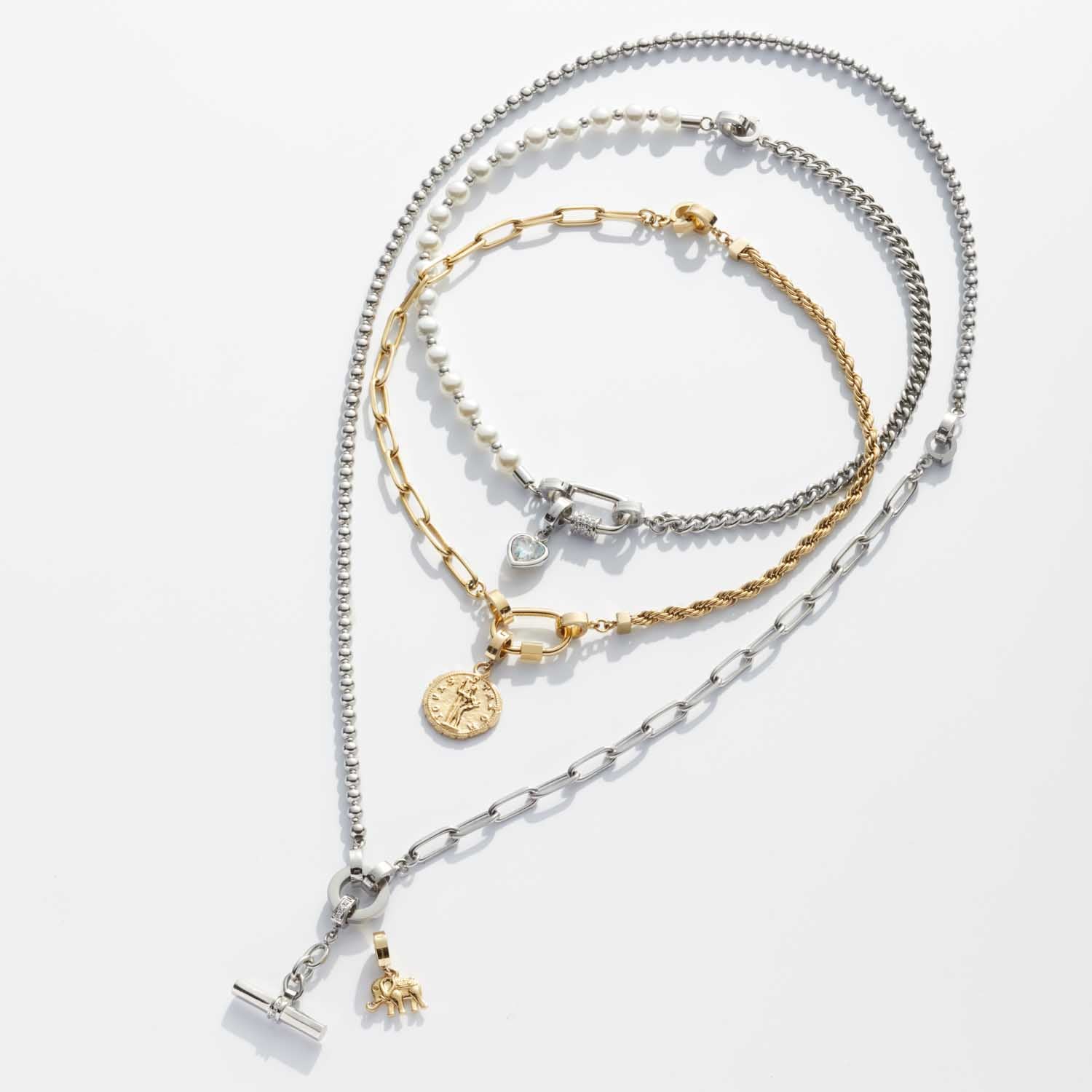 leonardo-estrella-bracelet-clip-mix-argent-maillons image 5