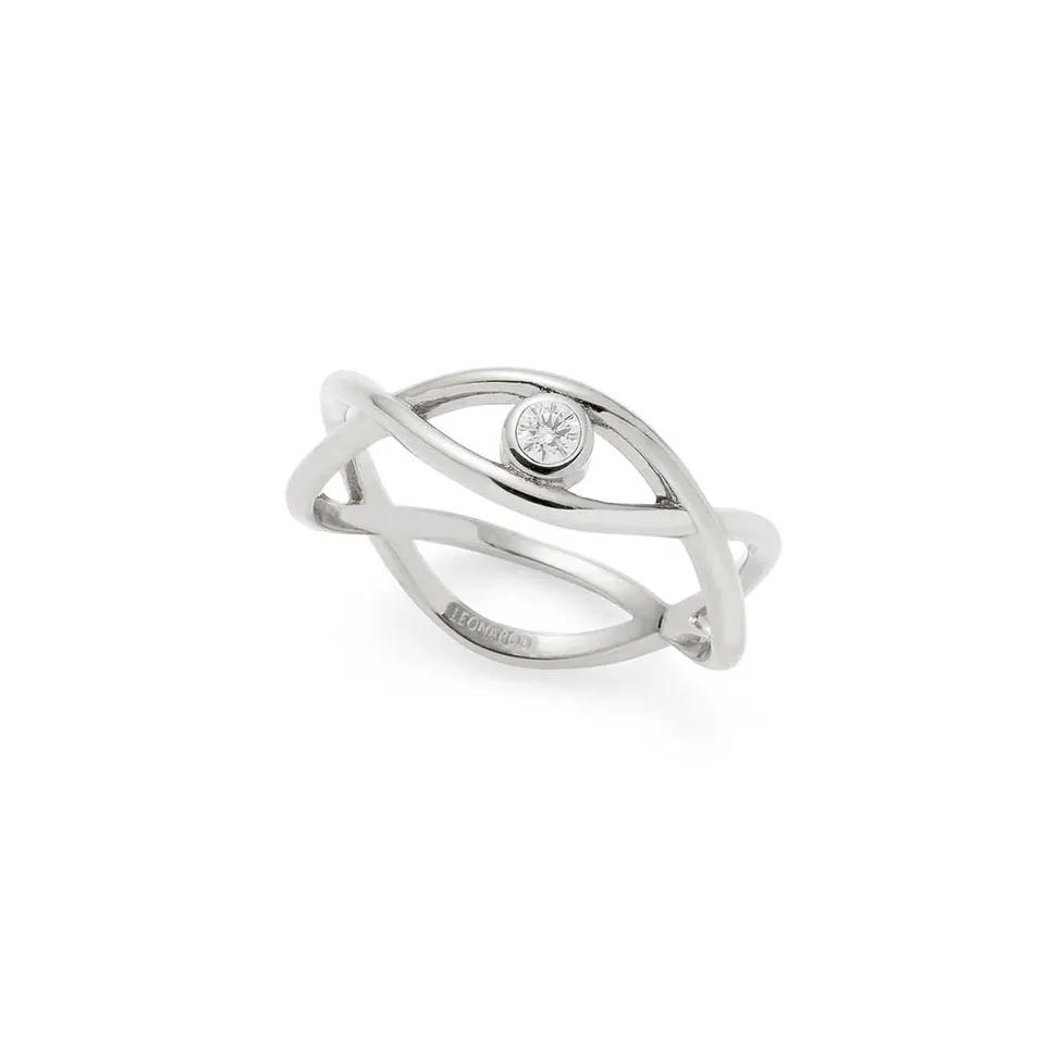 leonardo-tavari-ciao-bague-argent-taille-18-zirconia image 1