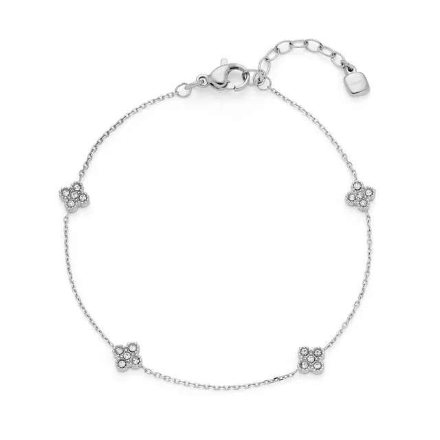 leonardo-ciao-lisette-bracelet-argent-fleurs-zirconia image 1