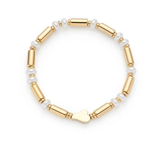leonardo-nina-bracelet-or-perles-blanches-lastique image 1