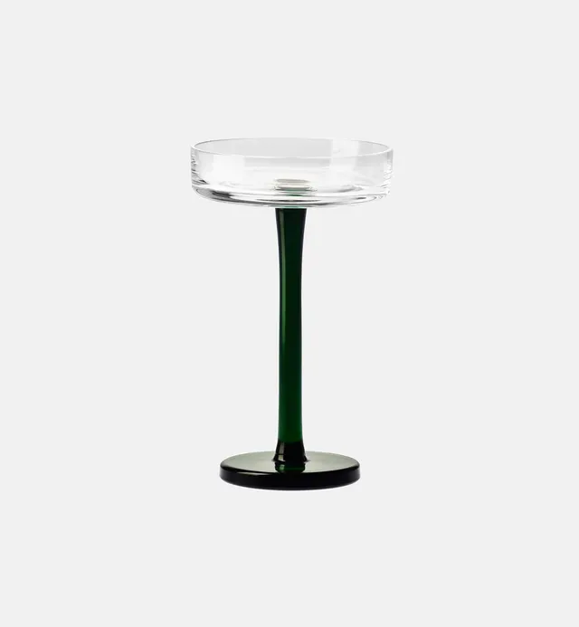 krosno-1958-bougeoir-15-cm-meraude-photophore-vert image 1