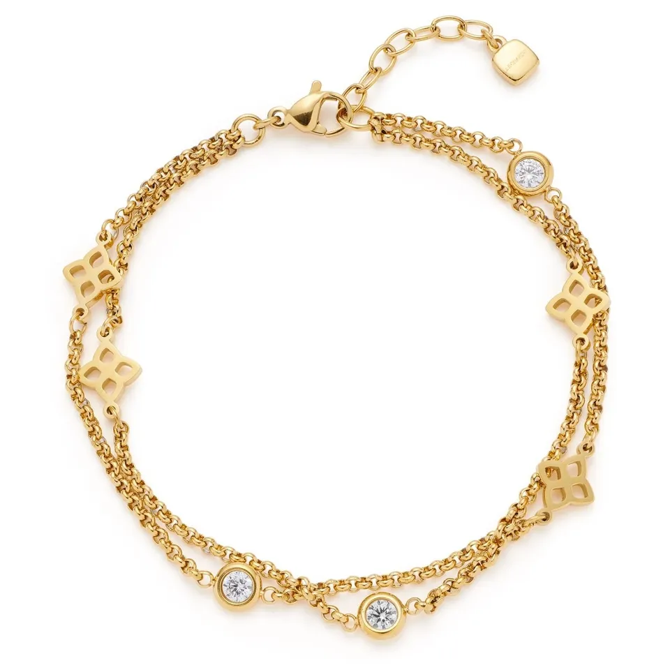leonardo-ruth-bracelet-dor-double-cha-ne-effet-superposition image 1