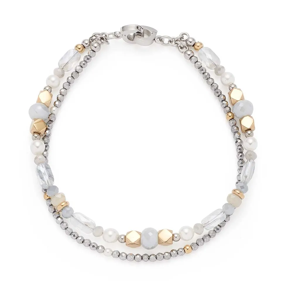 leonardo-esther-clip-mix-bracelet-double-perles-bicolore image 1