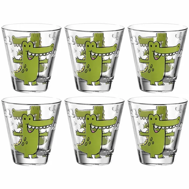 leonardo-bambini-gobelet-enfant-215-ml-crocodile-lot-de-6 image 1