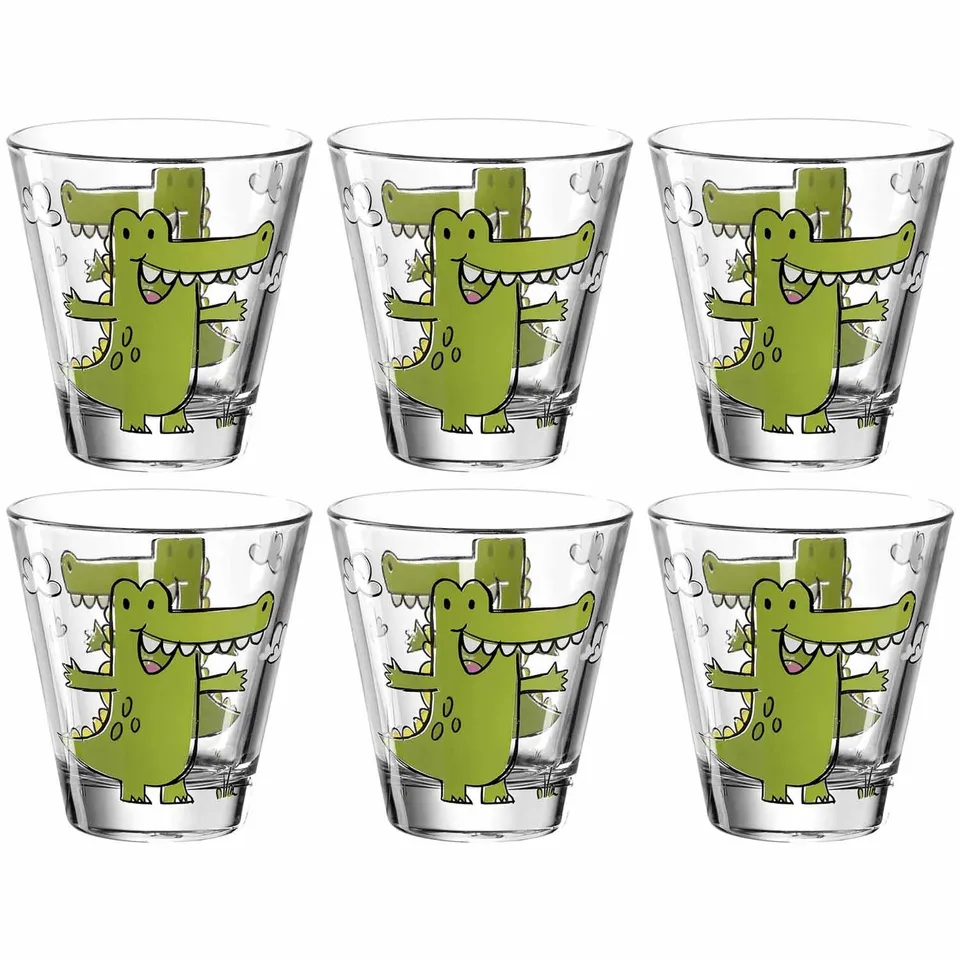 leonardo-bambini-gobelet-enfant-215-ml-crocodile-lot-de-6 image 1