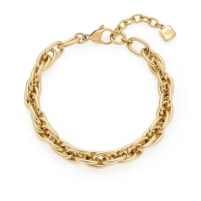 leonardo-sina-bracelet-dor-maillons-ovales image 1