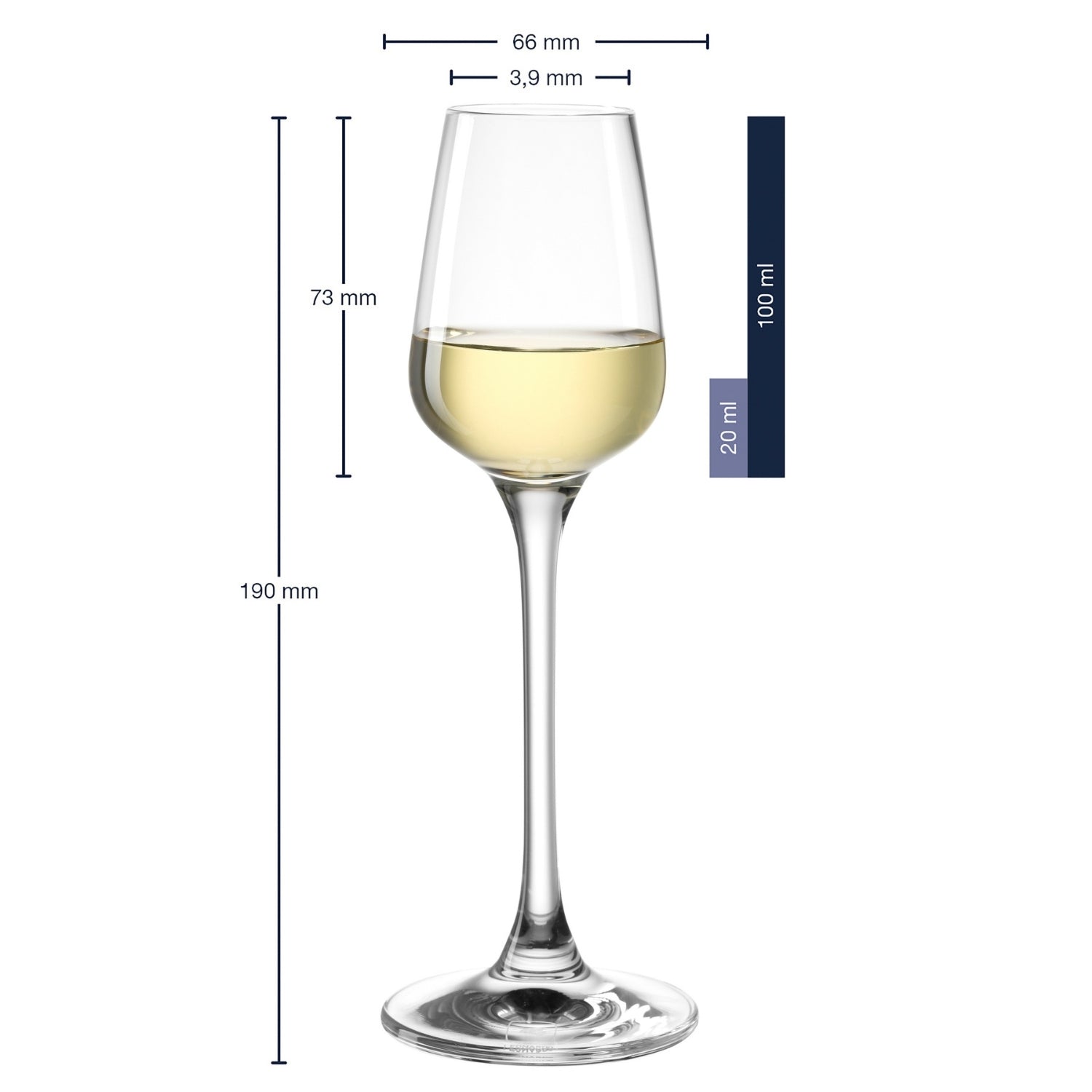 leonardo-tivoli-verre-digestif-100-ml-lot-de-6-transparent image 2