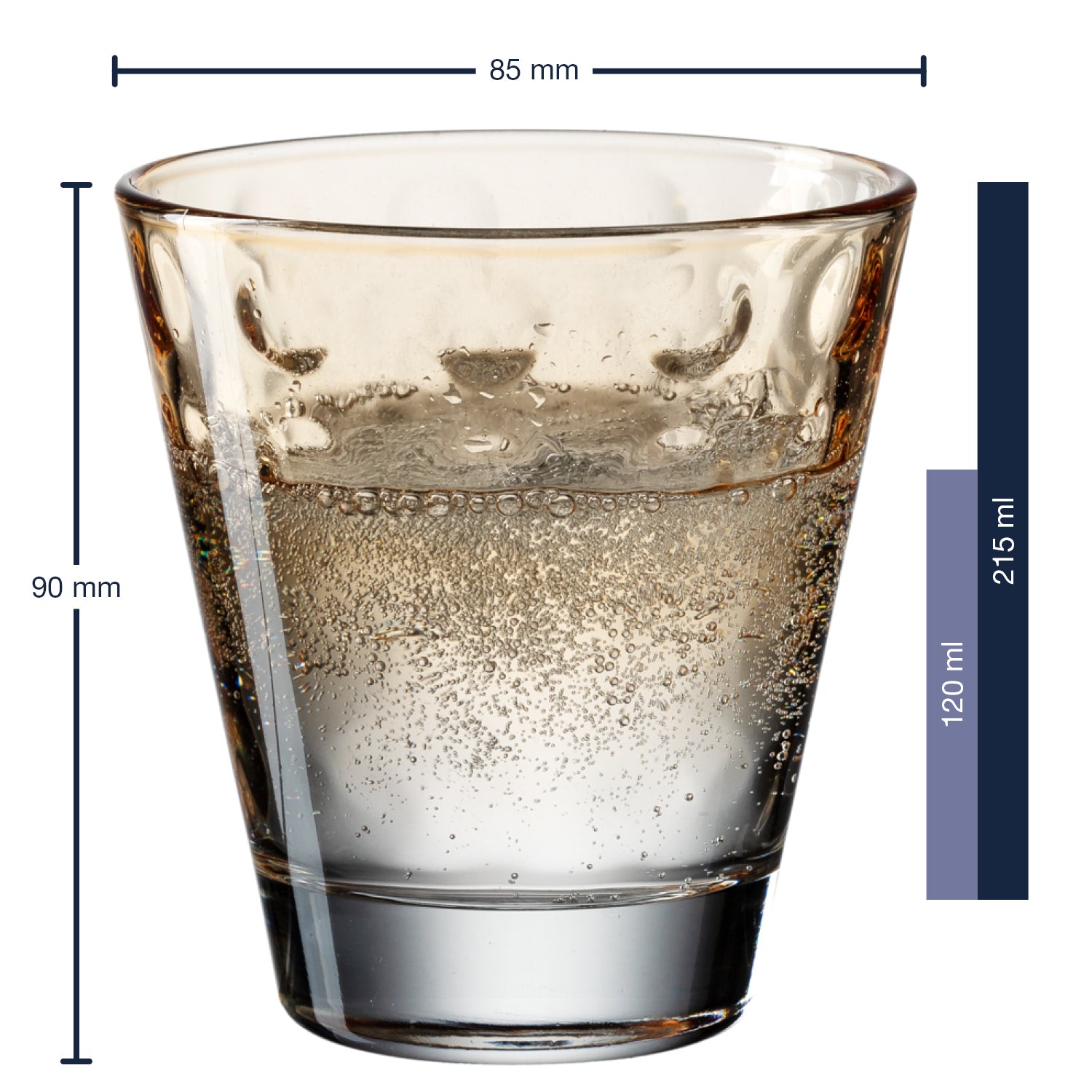 leonardo-optic-verre-eau-abricot-215-ml-lot-de-6 image 2