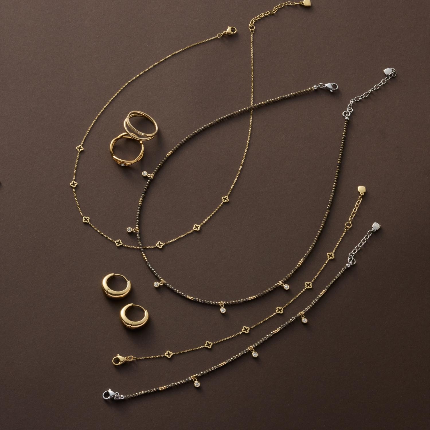 leonardo-anna-ciao-collier-42-cm-dor-pyrite image 6