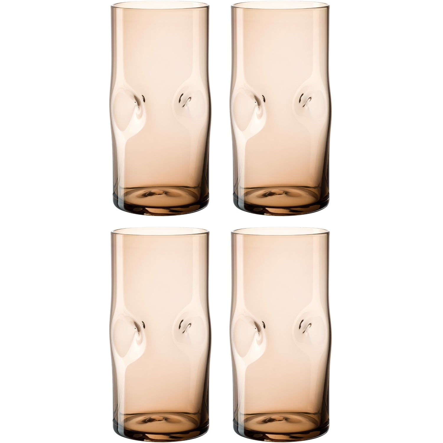 leonardo-vesuvio-verre-eau-330-ml-marron-lot-4 image 1