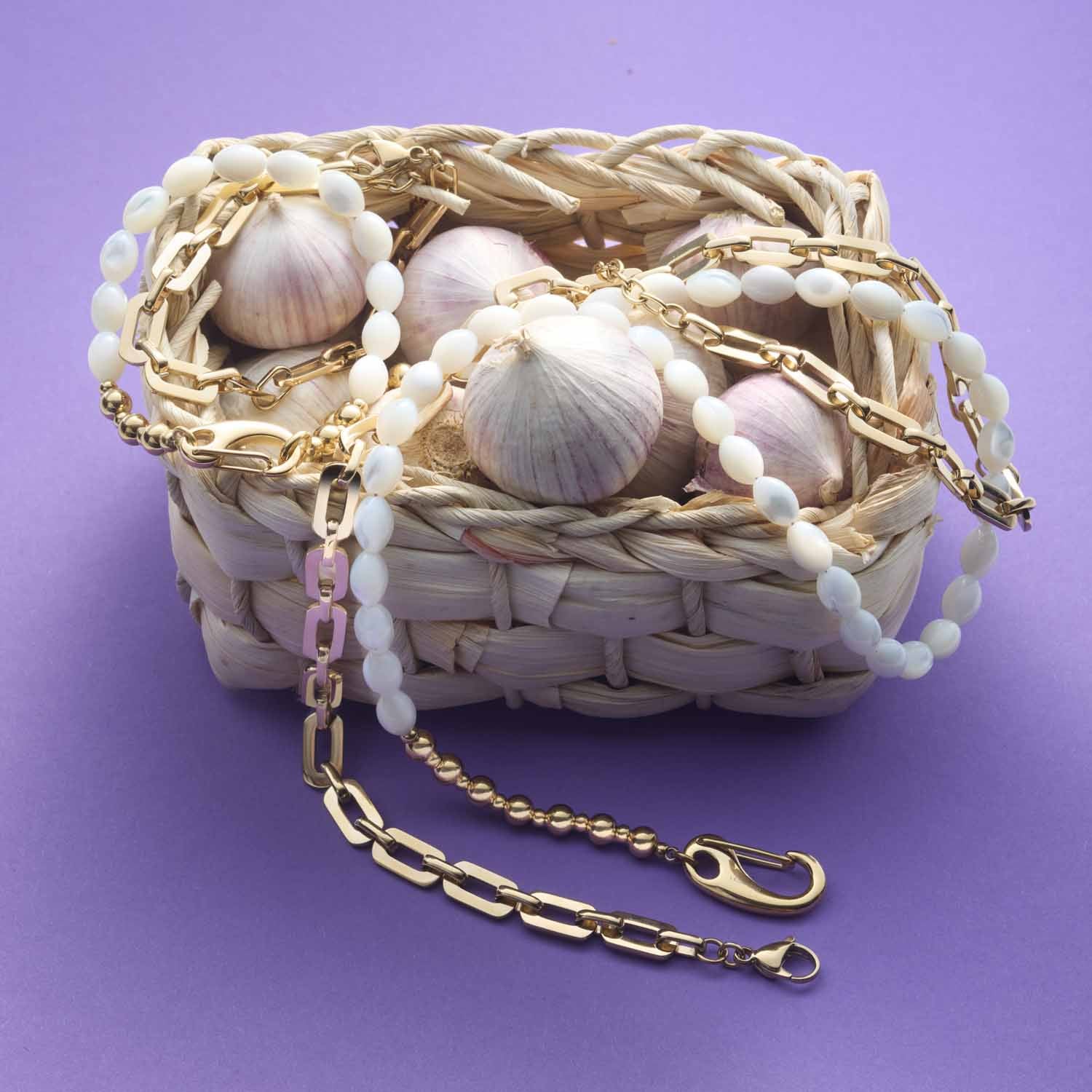 leonardo-patsy-collier-perles-nacre-dor-50-cm image 7