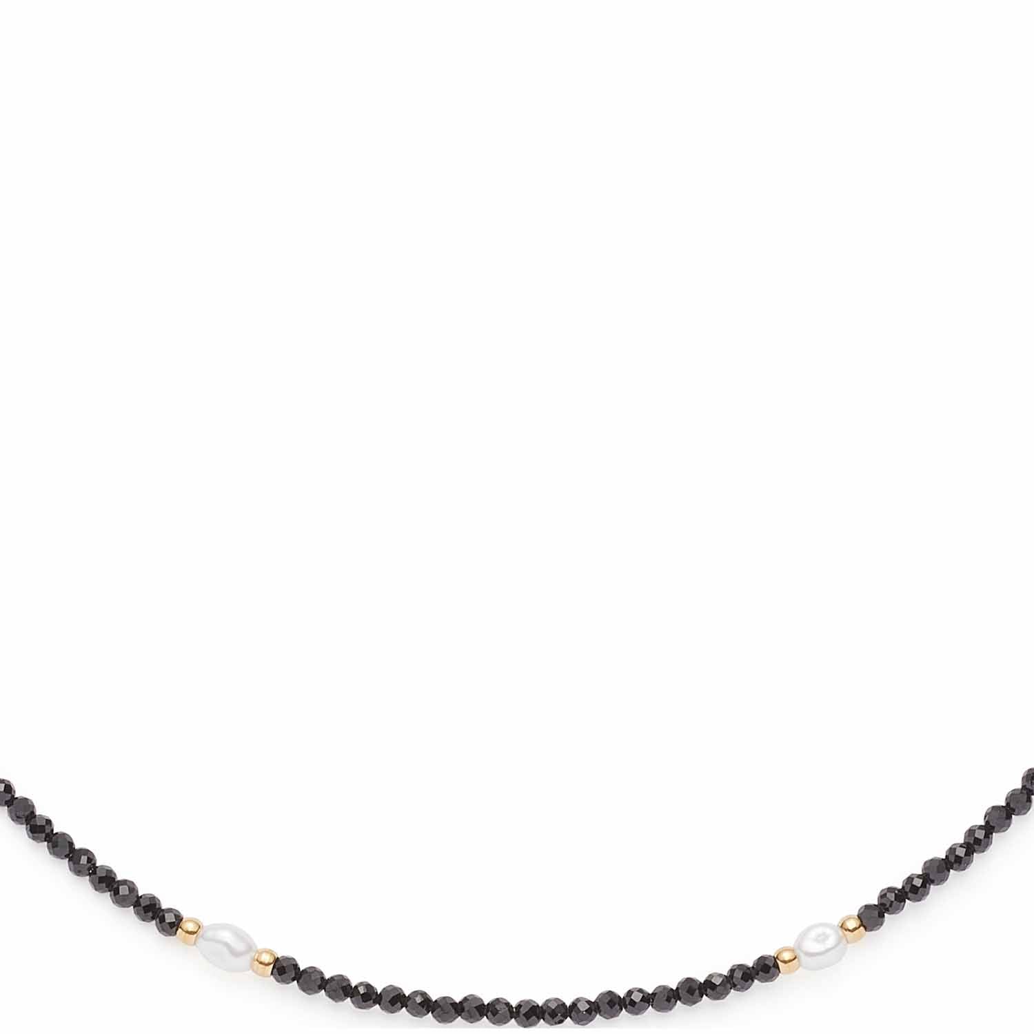 leonardo-ciao-nola-collier-perles-noir-dor-42-cm image 3