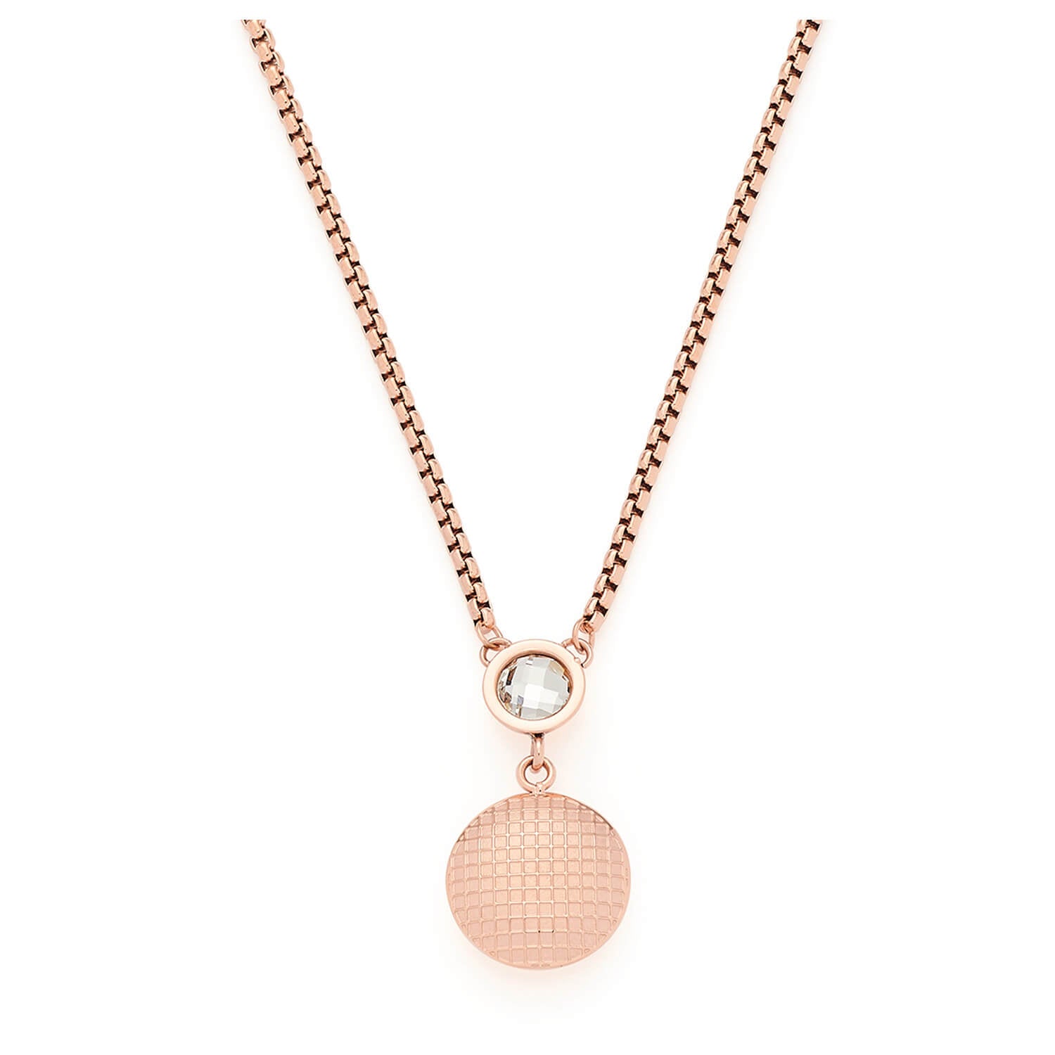 leonardo-delicato-collier-or-rose-42-cm-cristal image 2