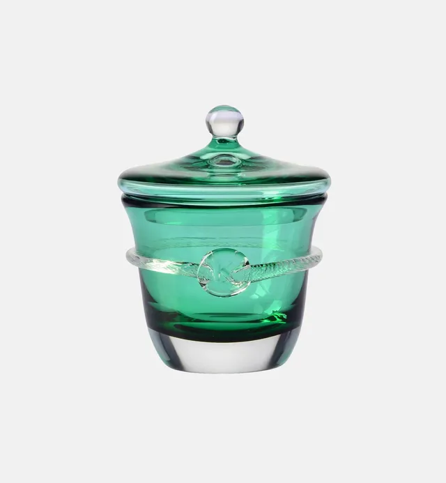 krosno-aurelia-sucrier-cristal-meraude-avec-couvercle image 1