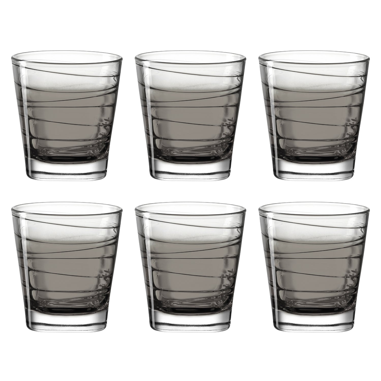 leonardo-vario-struttura-verre-250-ml-anthracite-lot-6 image 1