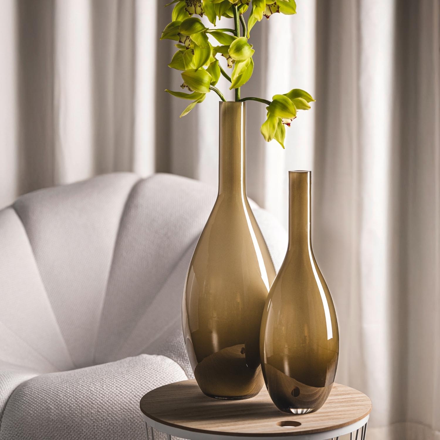 leonardo-beauty-vase-marron-50-cm-verre-souffl-bouche image 6