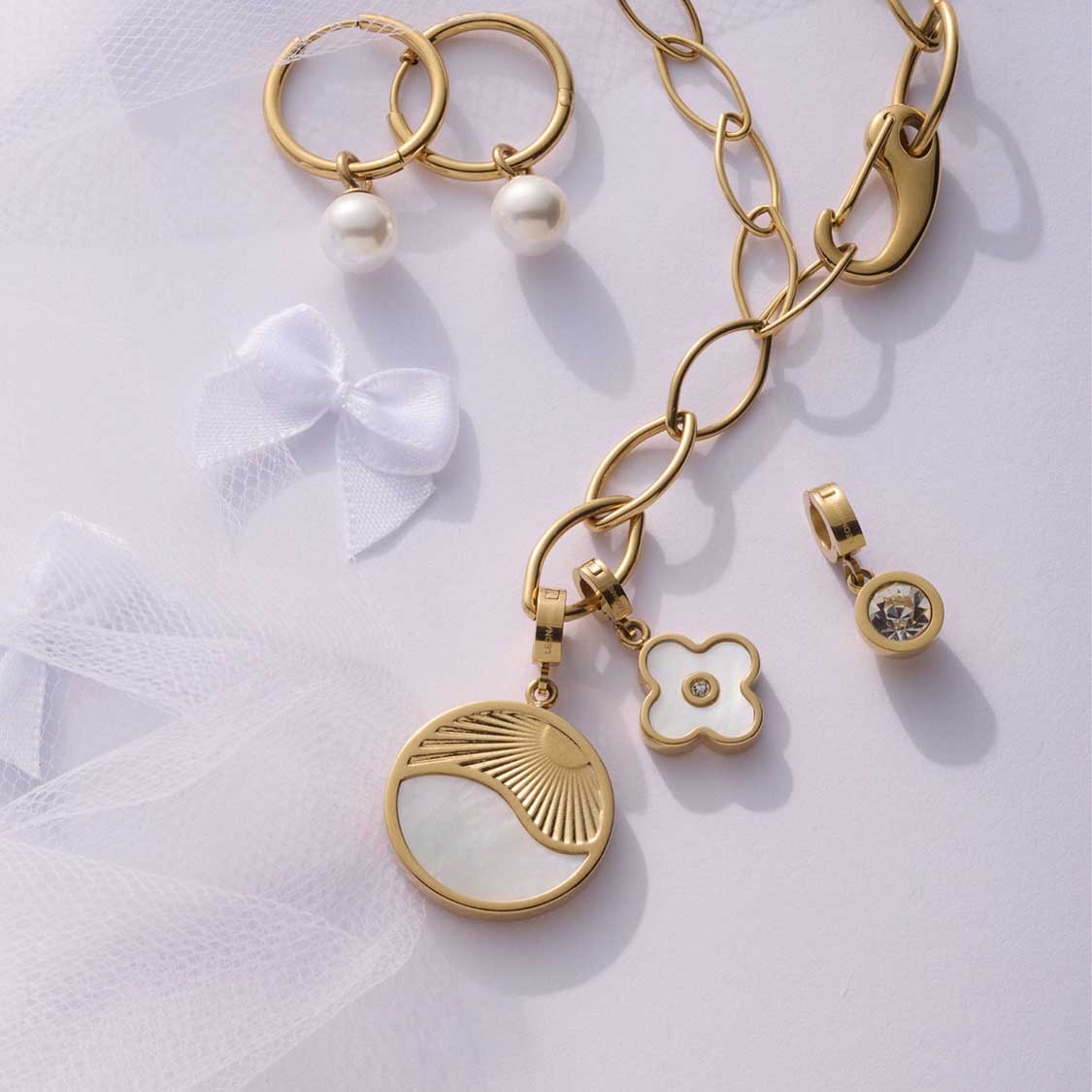 leonardo-solaris-clip-mix-pendentif-dor-nacre image 2